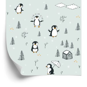 Behang Voor Kinderen - Happy Penguins