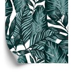 Behang Bladeren Van Passievrucht En Monstera