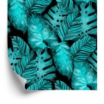 Behang Bladeren Van Passievrucht En Monstera