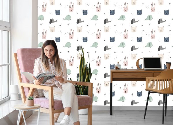 Behang Konijnen Dieren - Afbeelding 7