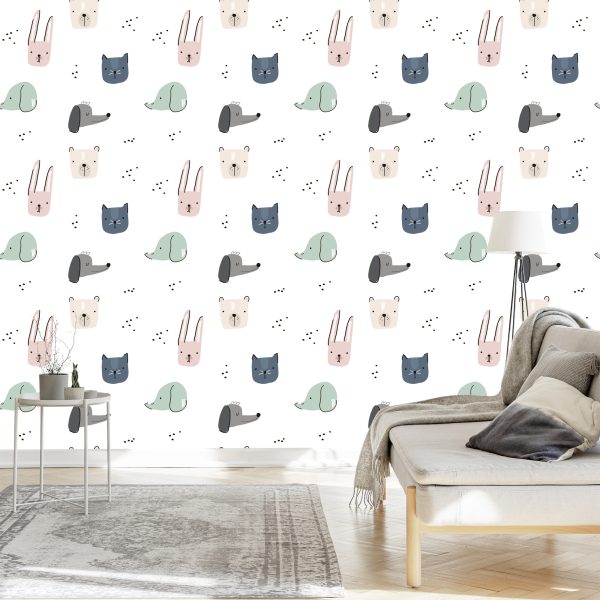 Behang Konijnen Dieren - Afbeelding 3