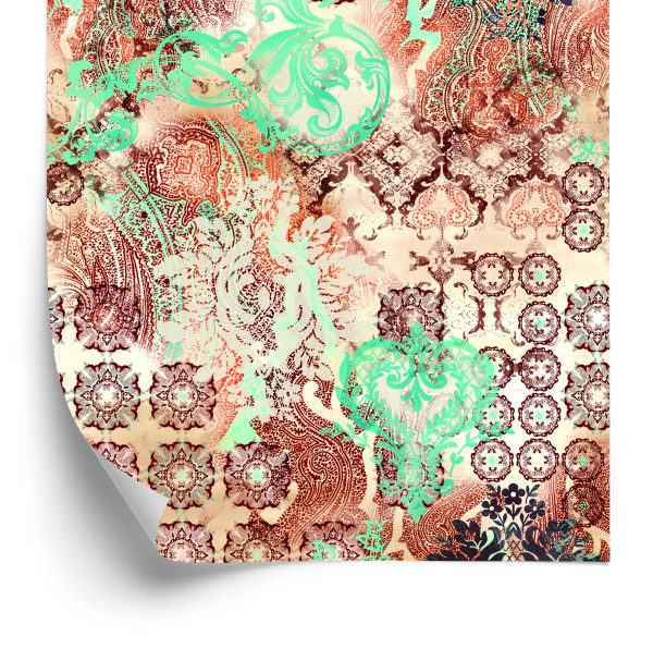 Behang Etnische Geometrische Motieven