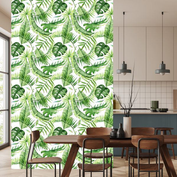 Behang Bladeren In Helder Groen - Afbeelding 4