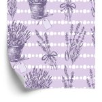 Behang Retro Lavendel