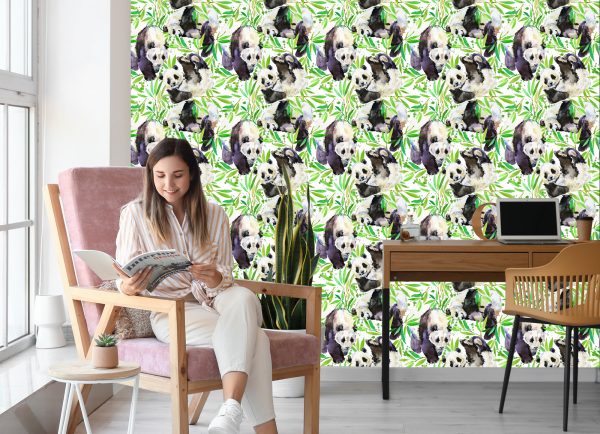 Behang Panda's Zoals Geschilderd - Afbeelding 7