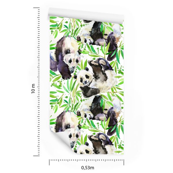 Behang Panda's Zoals Geschilderd - Afbeelding 8
