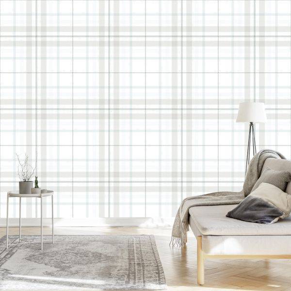 Behang Optisch Geometrisch Rooster Voor Woonkamer - Afbeelding 3