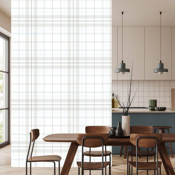 Behang Optisch Geometrisch Rooster Voor Woonkamer - Afbeelding 4