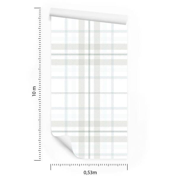 Behang Optisch Geometrisch Rooster Voor Woonkamer - Afbeelding 8