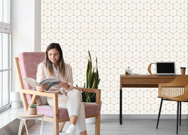 Behang Geometrisch - Zeshoeken - Afbeelding 7