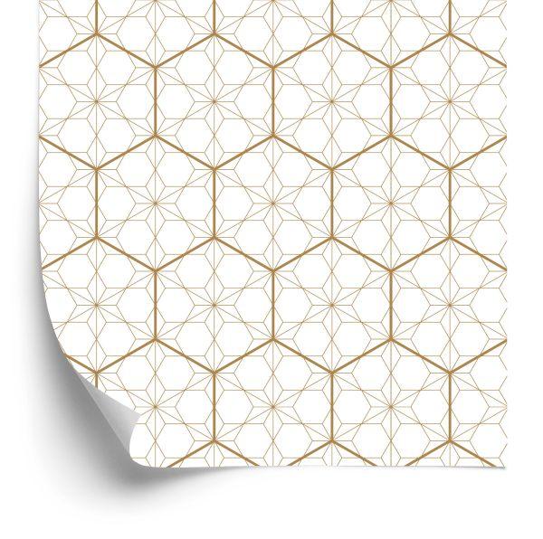 Behang Geometrisch - Zeshoeken