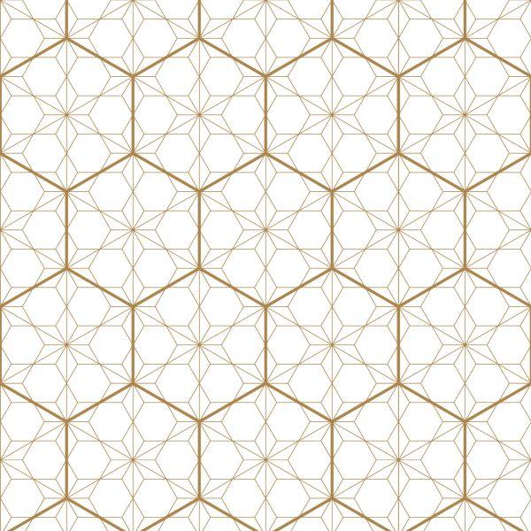 Behang Geometrisch - Zeshoeken - Afbeelding 2