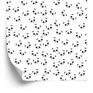 Behang Lachende Panda's