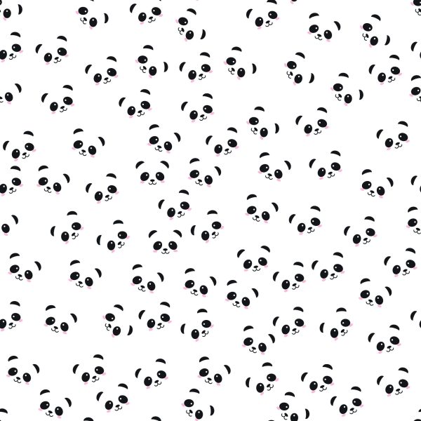 Behang Lachende Panda's - Afbeelding 2
