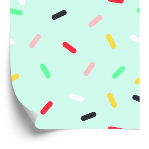 Behang Voor Kinderen-Kleurrijk Patroon