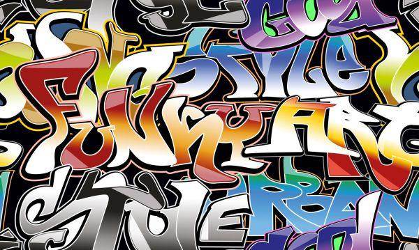 Behang Graffiti In Vele Kleuren - Afbeelding 2