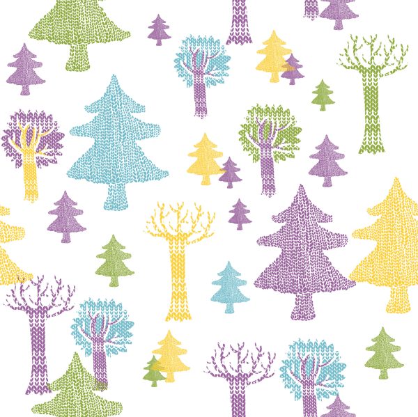Behang Bosbomen Voor De Kinderkamer - Afbeelding 2