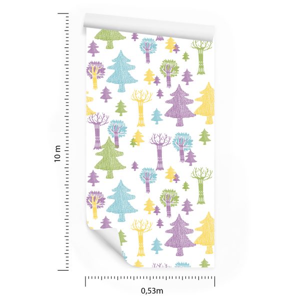 Behang Bosbomen Voor De Kinderkamer - Afbeelding 8
