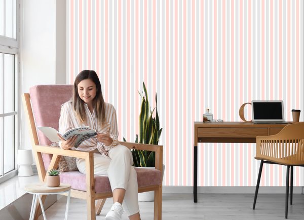 Behang Strepen-Pastelkleuren - Afbeelding 7