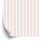 Behang Strepen-Pastelkleuren