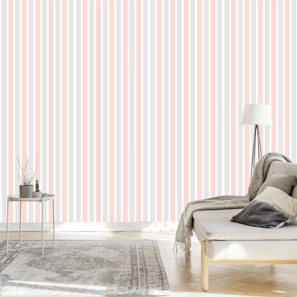 Behang Strepen-Pastelkleuren - Afbeelding 3