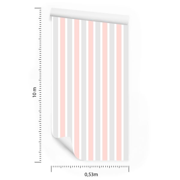 Behang Strepen-Pastelkleuren - Afbeelding 8