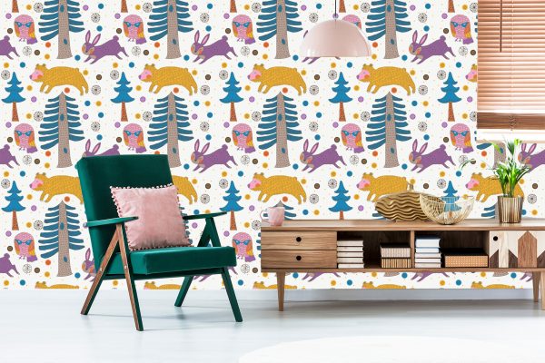 Behang Bomen, Natuur, Natuur, Kinderkamer - Afbeelding 6