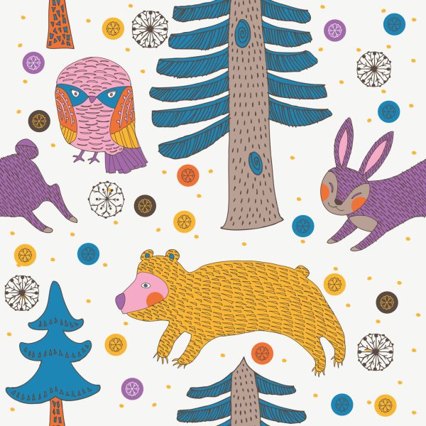 Behang Bomen, Natuur, Natuur, Kinderkamer - Afbeelding 2