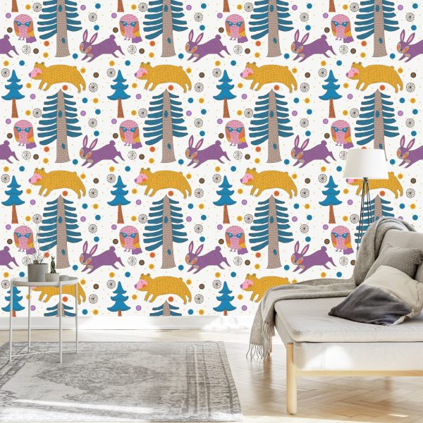 Behang Bomen, Natuur, Natuur, Kinderkamer - Afbeelding 3