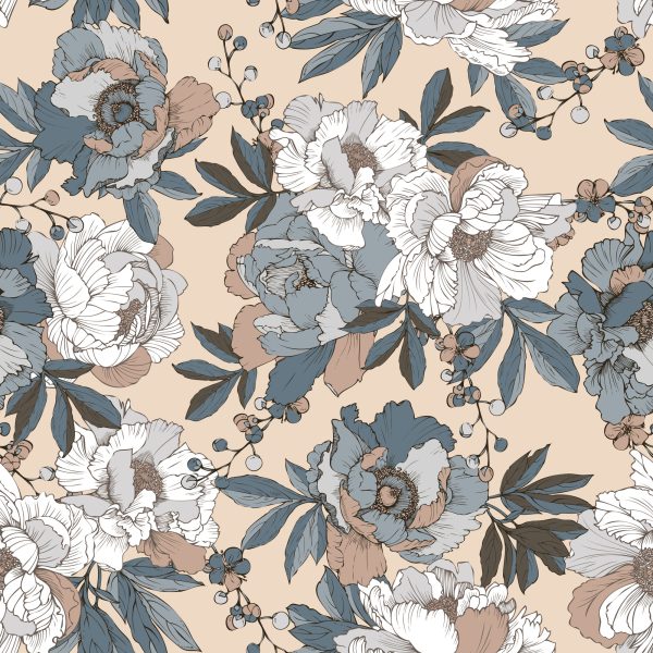 Behang Mooie Elegante Pioenrozen - Afbeelding 2