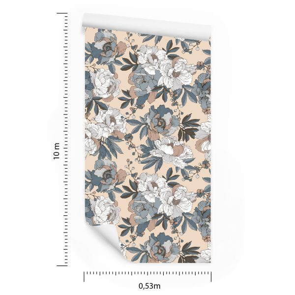 Behang Mooie Elegante Pioenrozen - Afbeelding 8
