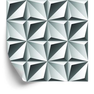 Behang Optische 3D Geometrische Figuren Voor Woonkamer