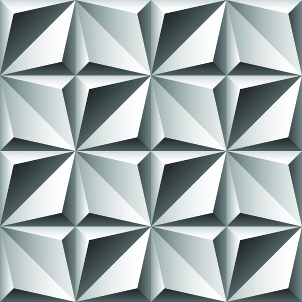 Behang Optische 3D Geometrische Figuren Voor Woonkamer - Afbeelding 2