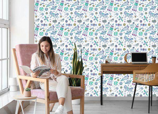 Behang Ruimte In Scandinavische Stijl - Afbeelding 7