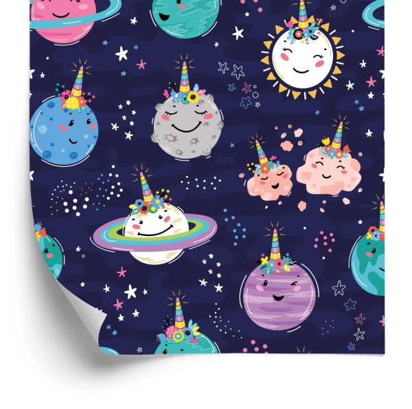Behang Blije Planeten