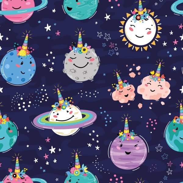 Behang Blije Planeten - Afbeelding 2