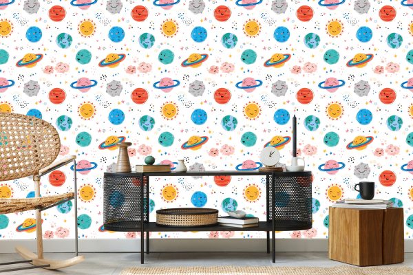 Behang De Zon En De Planeten - Afbeelding 5