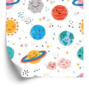 Behang De Zon En De Planeten