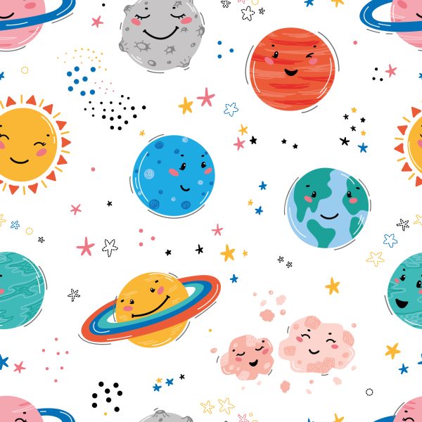 Behang De Zon En De Planeten - Afbeelding 2