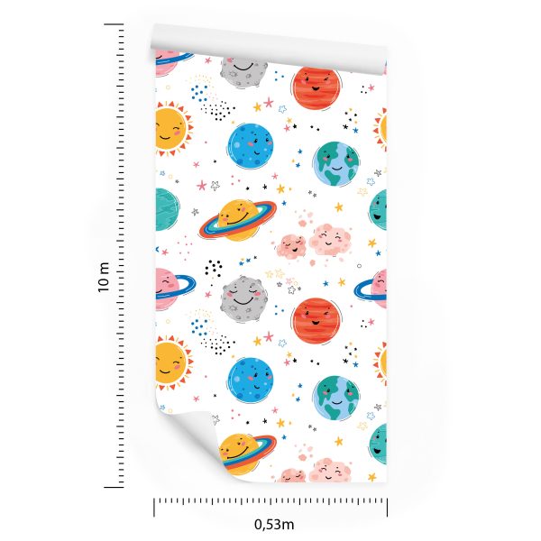 Behang De Zon En De Planeten - Afbeelding 8