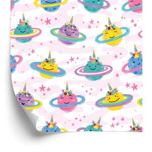 Behang Kleurrijke Planeten