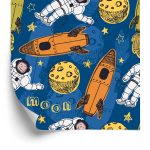 Behang Astronauten Onder De Planeten