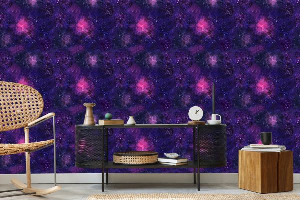 Behang Violet Kosmische Mist - Afbeelding 5