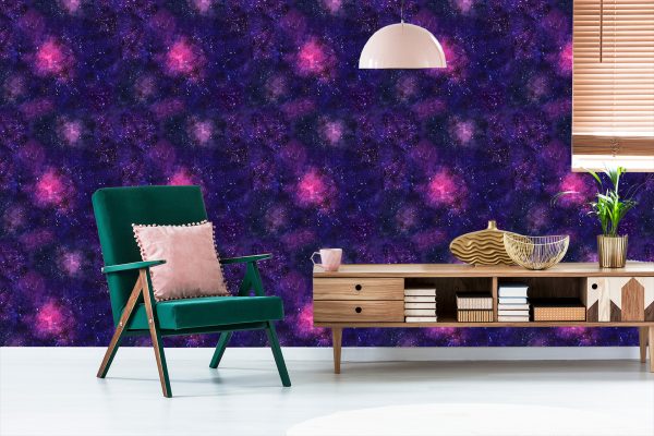 Behang Violet Kosmische Mist - Afbeelding 6
