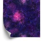 Behang Violet Kosmische Mist
