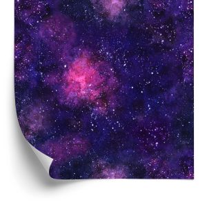 Behang Violet Kosmische Mist