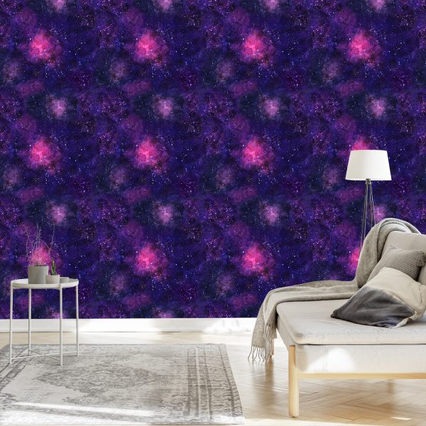Behang Violet Kosmische Mist - Afbeelding 3