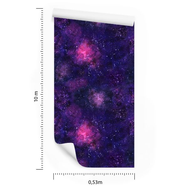 Behang Violet Kosmische Mist - Afbeelding 8