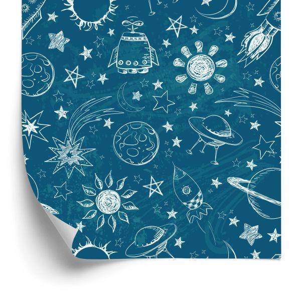 Behang Planeten En Zonnesterren