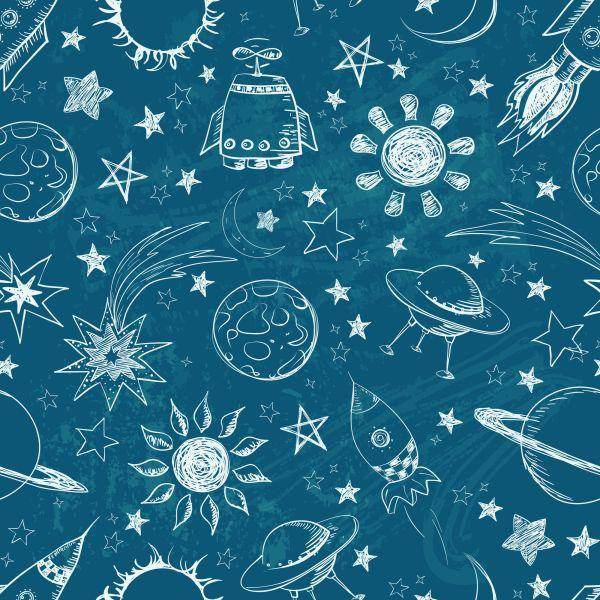 Behang Planeten En Zonnesterren - Afbeelding 2